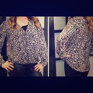 Leopard print top